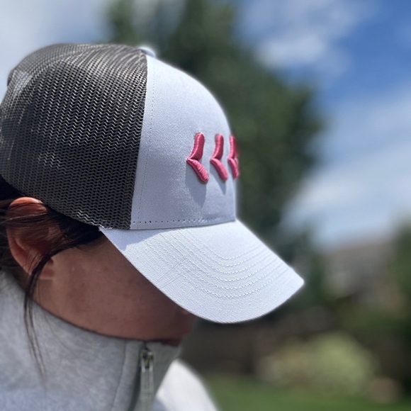 Gray and White Trucker Hat - Picture 3 of 8